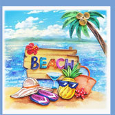 beach sign