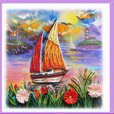 sail boat sunset